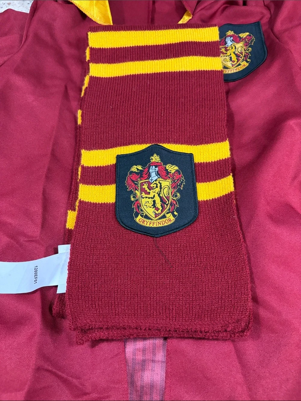 Warner Bros. Harry Potter Kids Maroon Long-Sleeve Costume with shirt and cape